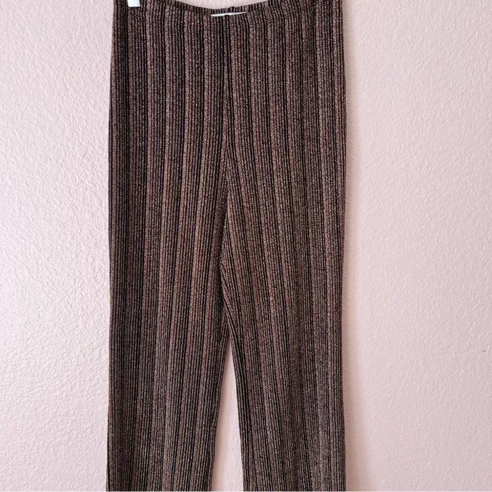 Reformation Womens Alix Pant Retro Flared Leg Small Black Rose Gold 90s Style - Picture 4 of 12